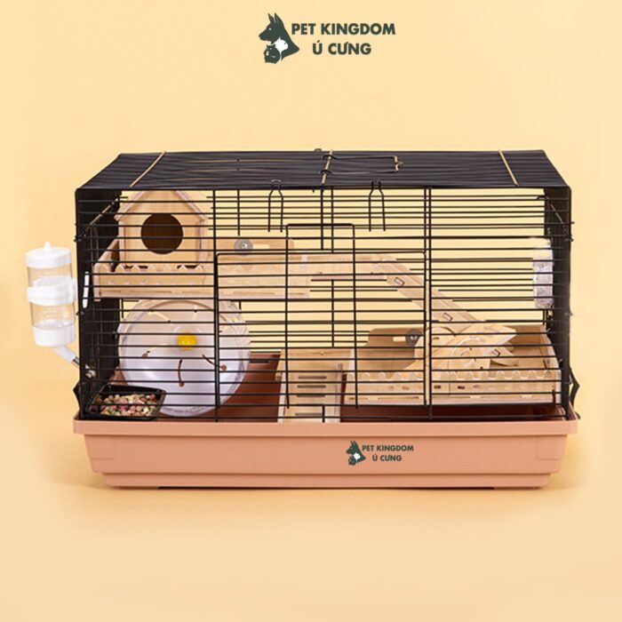 Lồng Hamster 47x30x30cm Gỗ 3 tầng