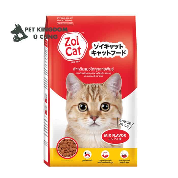 Thức Ăn Hạt Cho Mèo Zoi Cat Gói 1kg