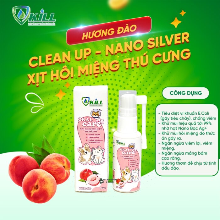 Dung Dịch Xịt Răng Miệng Cho Chó Mèo Oral Care 30ml