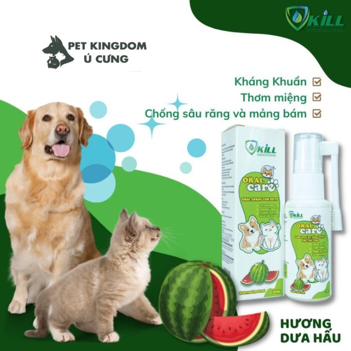 Dung Dịch Xịt Răng Miệng Cho Chó Mèo Oral Care 30ml