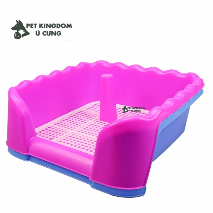 Khay Vệ Sinh Cho Chó Thành Cao Có Cột