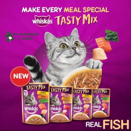 Pate Cao Cấp Cho Mèo Whiskas Tasty Mix Gói 70g