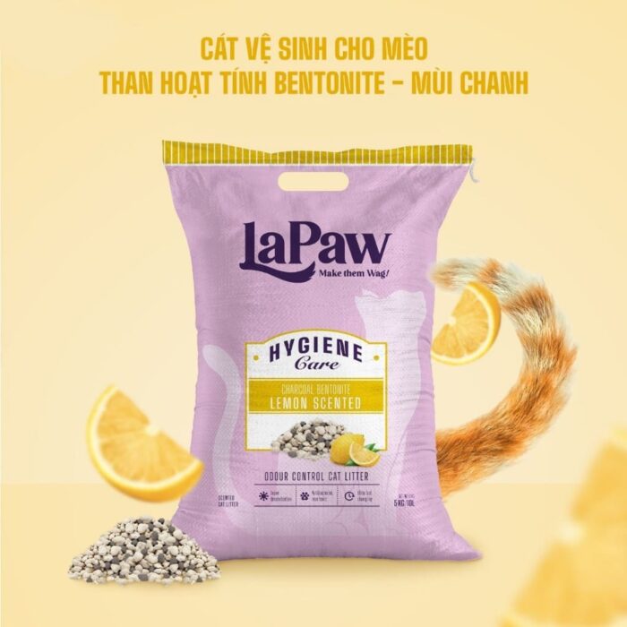 Cát Vệ Sinh Cho Mèo Lapaw Mix Than 8l